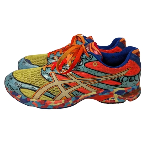 ASICS GelNoosa Tri 6 Men's Bright Colorful Trainers Streetwear 12 Rare - Picture 7 of 16